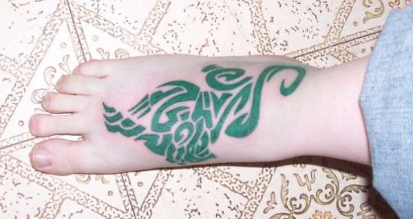 tribal cat tattoo