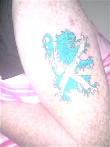 Lion rampant tattoo