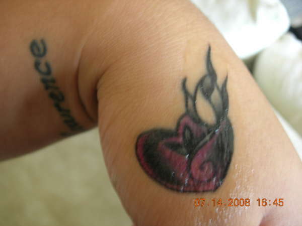 Heart W/Rose  *Cover Up* tattoo