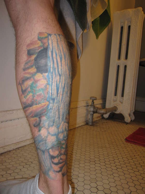tiger calf sleeve 1/3 tattoo
