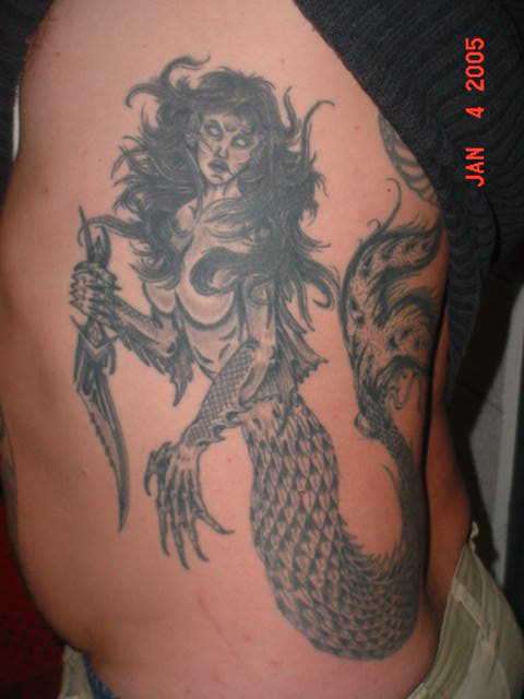 Better Pic of Mermaid tattoo