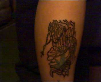 this was befor the color got put in tattoo
