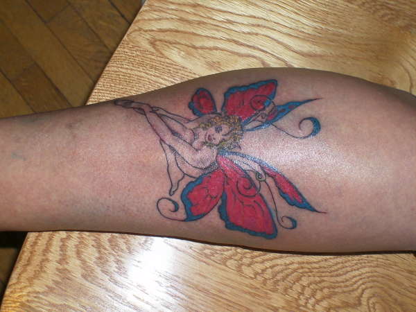 Leg Fairy tattoo
