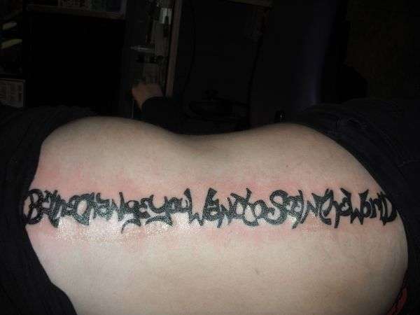 Now can you read it? tattoo