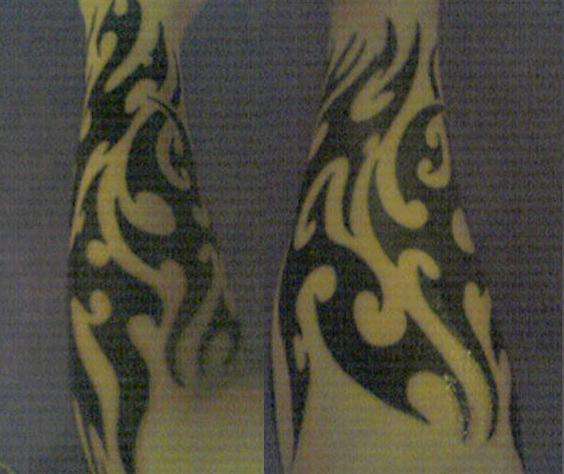 Tribal half sleeve, forearm tattoo