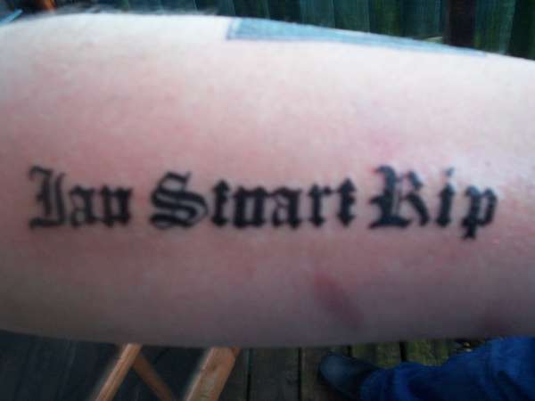 Writing tattoo