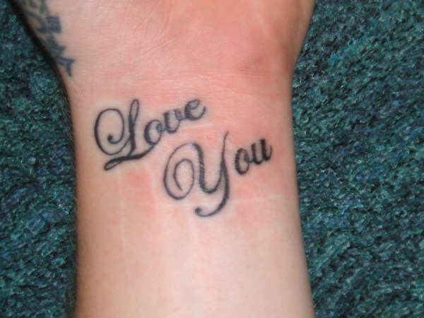 love you tattoo