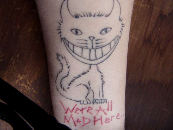 Cheshire Cat tattoo