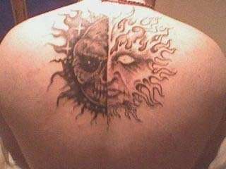 Sun/Moon tattoo