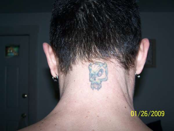 demon skull tattoo
