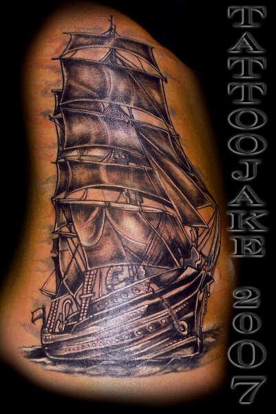 Cina's Ship tattoo
