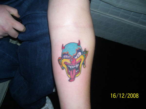 Clown tattoo