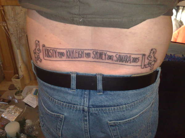 KIds names tattoo