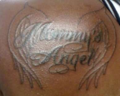 Mommy's Angel tattoo