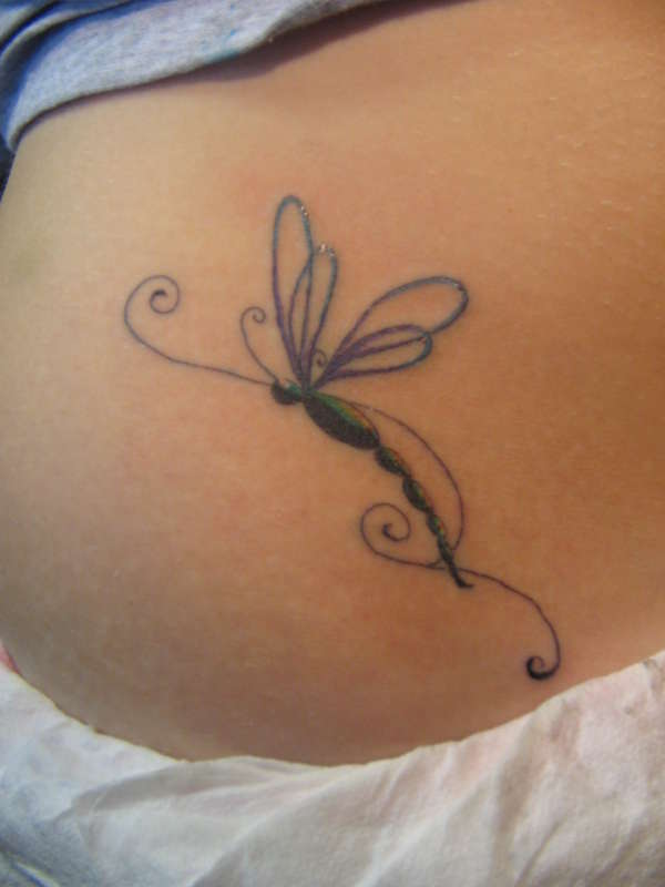 second tattoo (dragonfly) tattoo