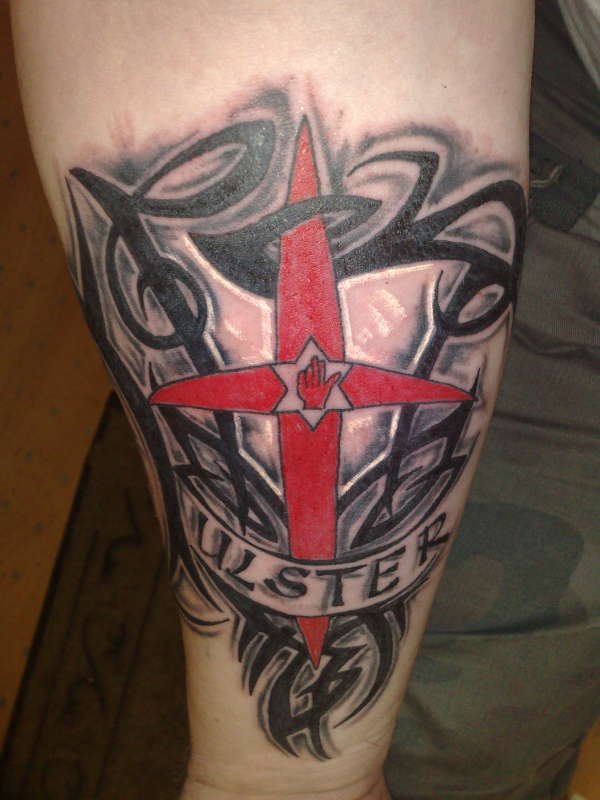 ulster flag tattoo