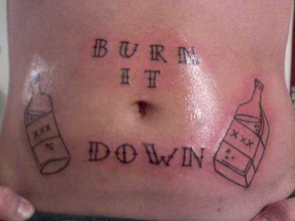 Burn It Down tattoo