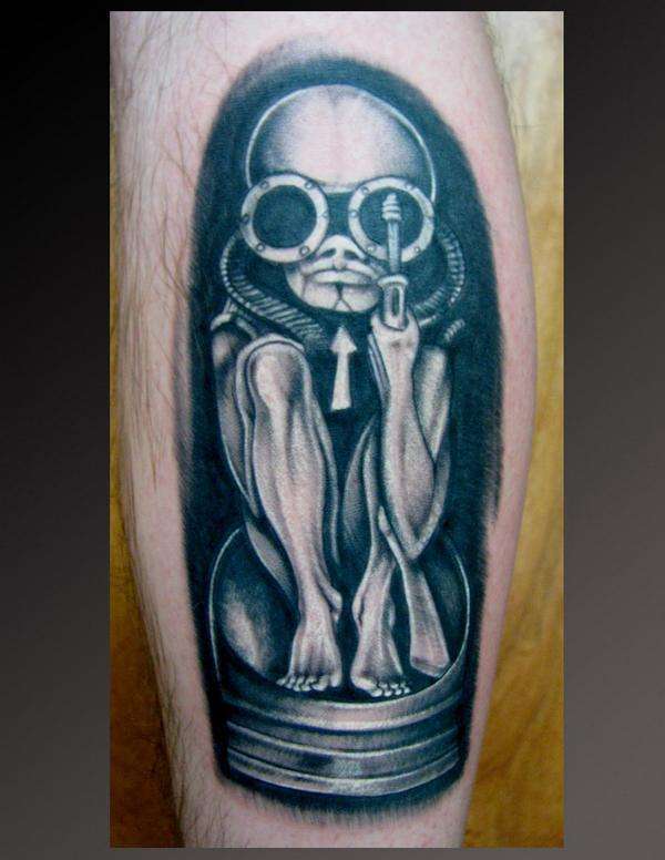 H.R. Giger - Birth Machine tattoo
