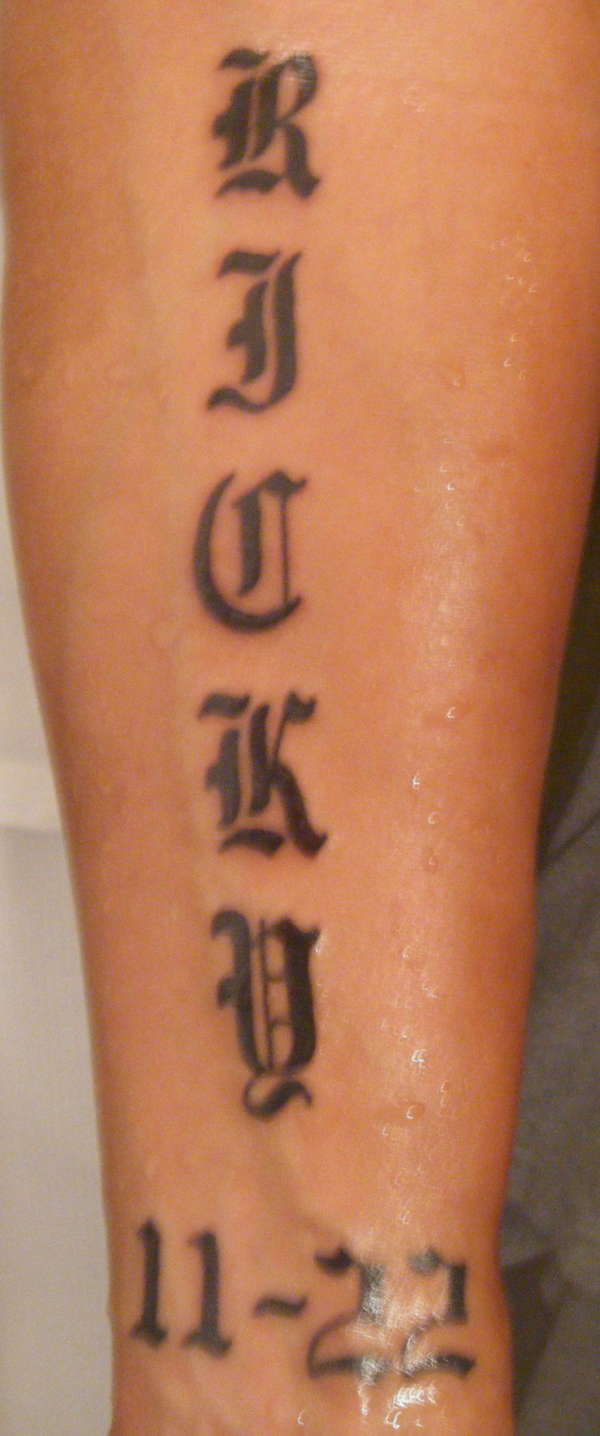 Forearm tattoo