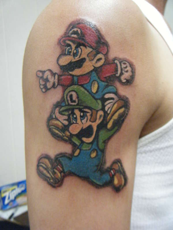Mario Bros. tattoo