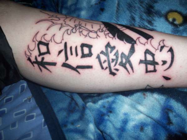 kanji Japanese symbols tattoo