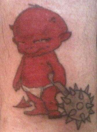 baby devil tattoos