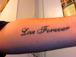 live forever tattoo