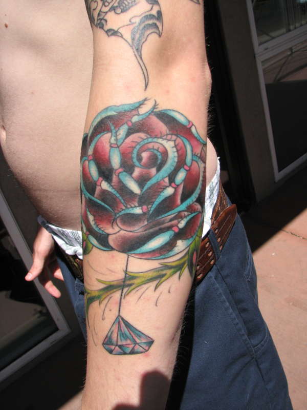 leg rose tattoo leg rose tattoo