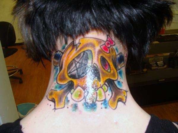 Girl Skully tattoo
