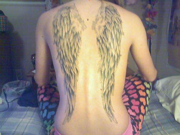 My baby's wings tattoo