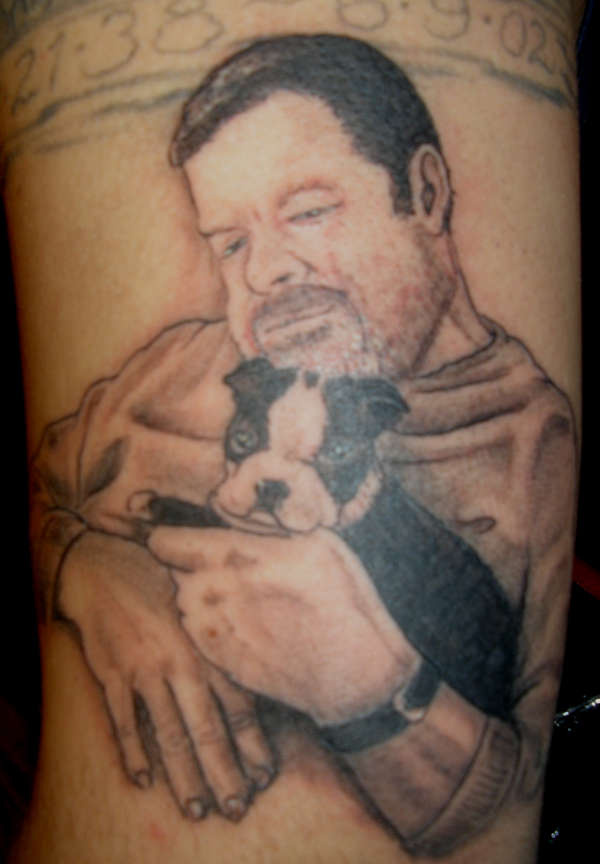 GRANDPA WITH DOG tattoo