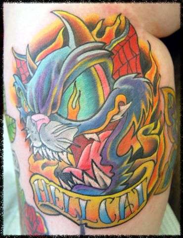 Hellcat tattoo