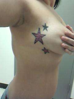 MY FREEHANDED STARS tattoo