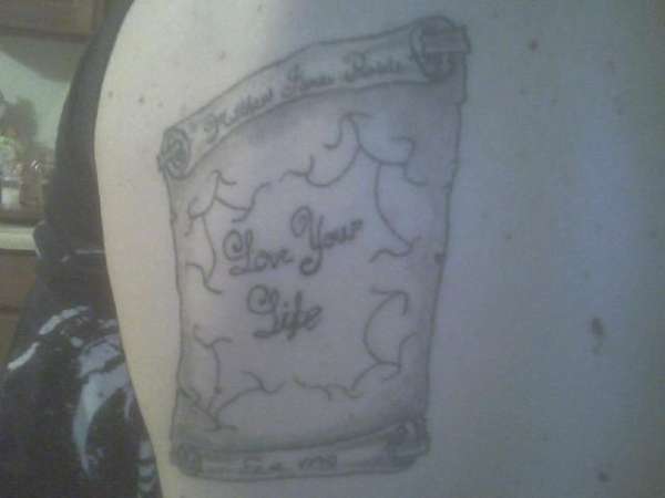 Scroll tattoo