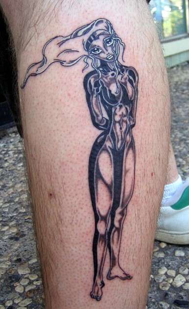 Anime girl tattoo
