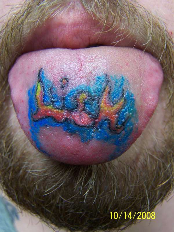 LICK tattoo