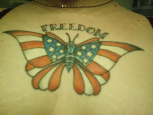 American butterfly tattoo