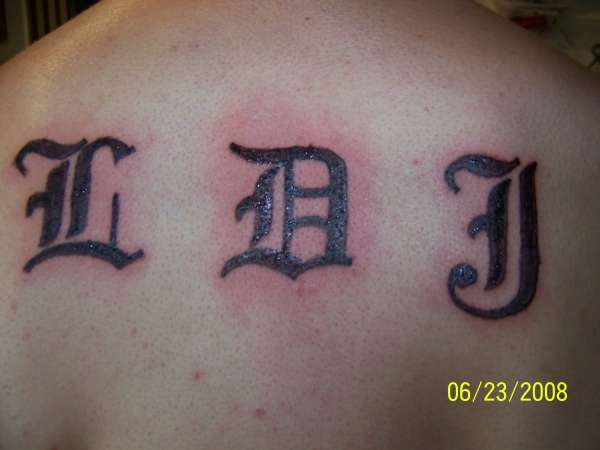 letters tattoo