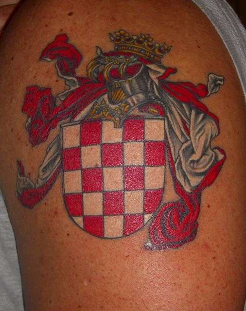 Croatian Crest tattoo