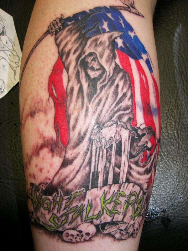for a soldier going back to IRAQ, GOD SPEED BROTHER tattoo