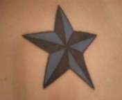 Blue Nautical Star tattoo