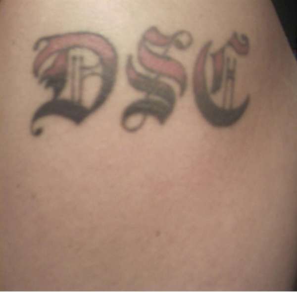 Initials tattoo