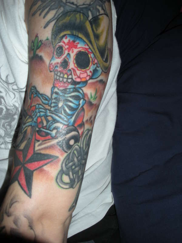 Sugar skull tattoo