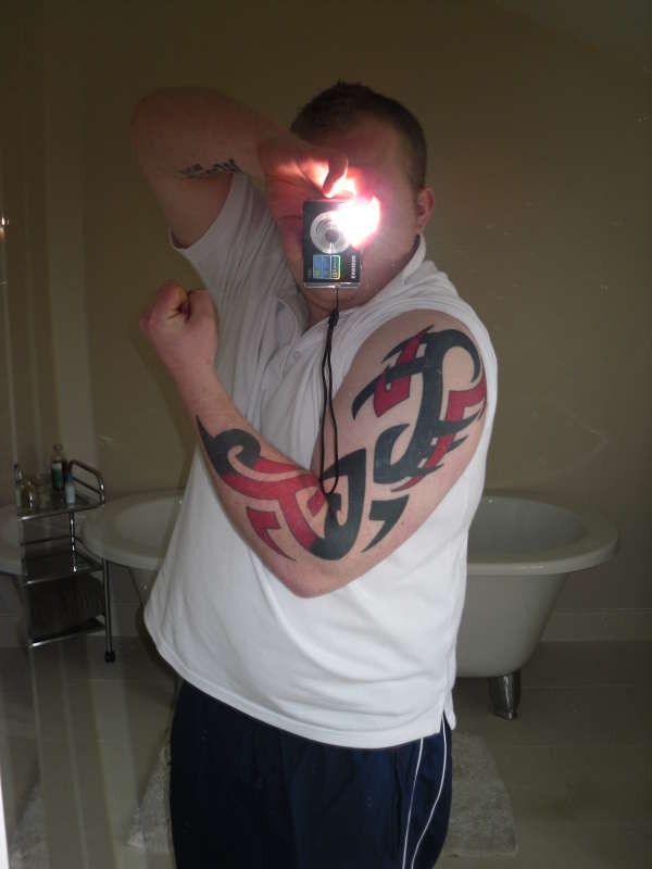 my finished tribal tattoo