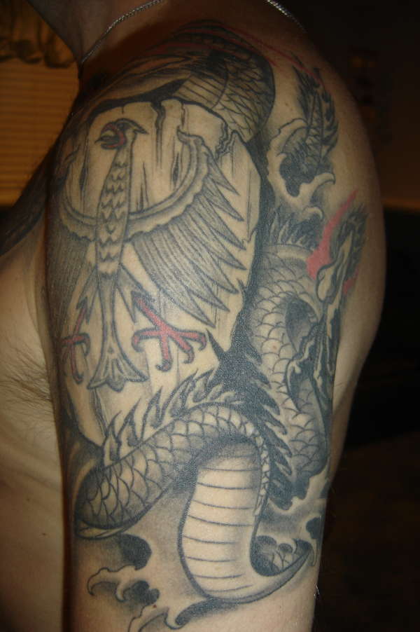 Dragon and Eagle #3 tattoo