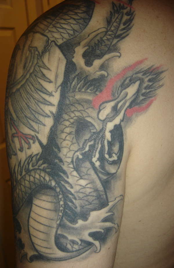 Dragon and Eagle #5 tattoo