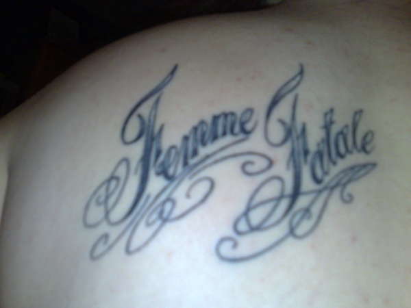 Lettering tattoo