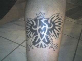 Polish eagle tattoo