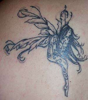 dark fairie tattoo