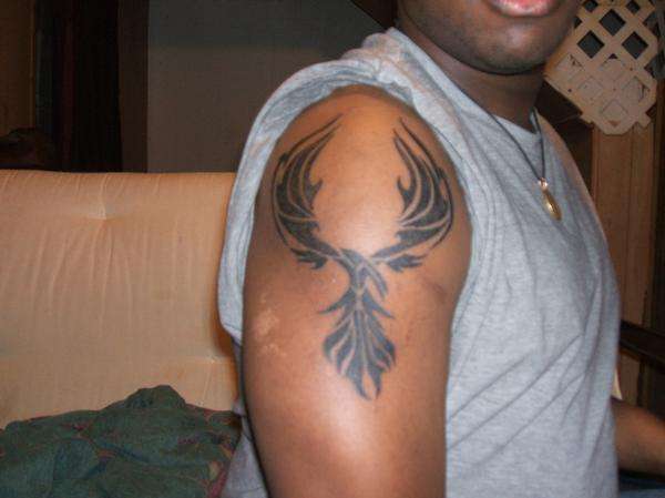 Tribal Phoenix tattoo